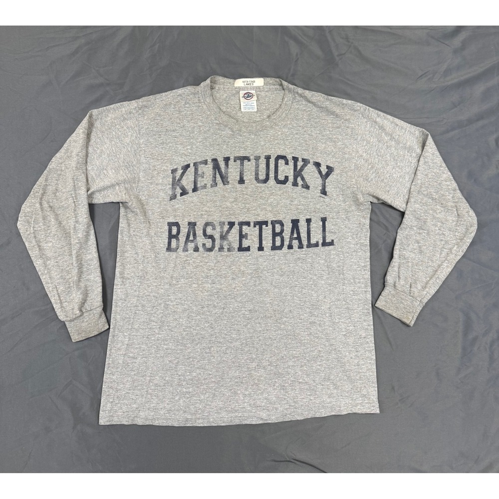 Kentucky‎ Basketball Long Sleeve Shirt Mens M Gray NCAA Player Issued Delta Pro
